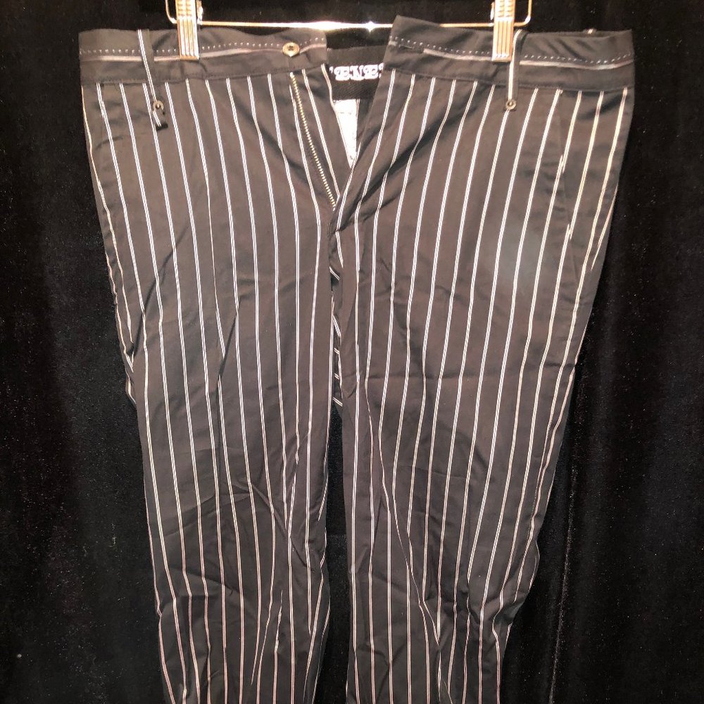 Energie Gold Jeans Pants NEW Black and Pink Stripes Size 31